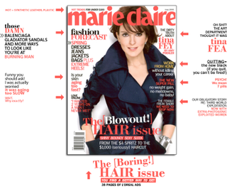 Illustration for article titled Marie Claire Tina Fey Cover, Or Marie Claire Tina Fey Cadaver?